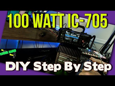 Making a 100 watt Icom IC-705 with a Elecraft Amp.