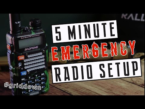 Grid Down Communications: Program Your Baofeng Radio In 5 Minutes #bugoutbag #baofengradio