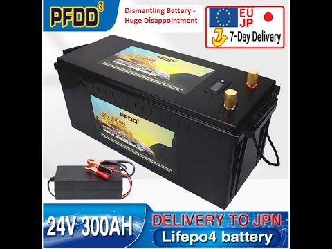 300AH PFDD LiFePO4 battery Dismantling (huge disappointment)