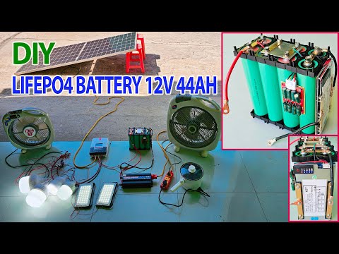 DIY a LiFePO4 Battery 12V 44Ah For Solar Power, RV, Caravan, Camping, Boat, Outdoor