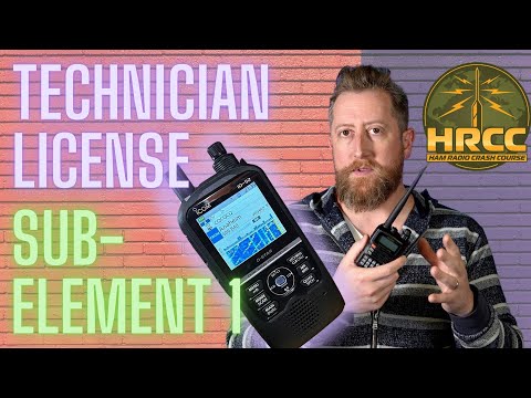 Ham Radio Technician License Prep:  Sub-Element 1 (2022-2026)