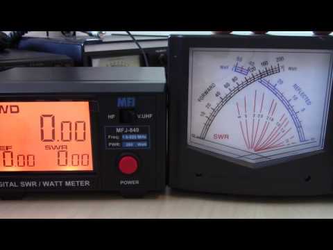 Digital SWR Power Meter MFJ-849 Comparison Review VSWR Meter