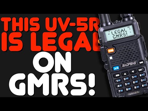 Baofeng’s New UV-5R GMRS Radio – FCC Legal GMRS Version Of the Baofeng UV-5R – FCC Part 95 Approved