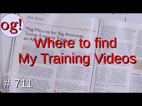 Where to find my Training Videos (#711)