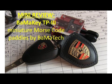 #360: Mini Review: The BaMaKey TP-III miniature Morse Code paddles/key by BaMaTech