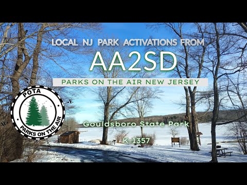 Parks on the Air New Jersey Activation Gouldsboro State Park 1357 AA2SD K2AA Ham Radio