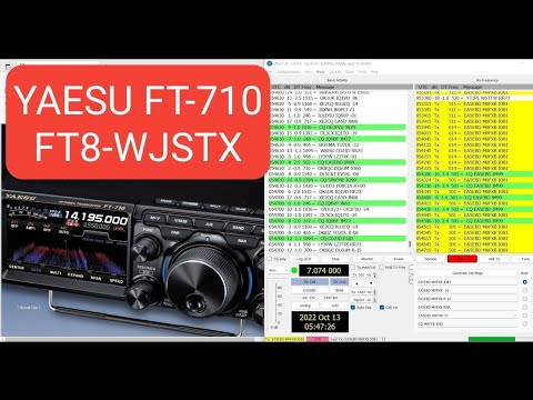 Learning YAESU FT-710 FT8-WJSTX My Settings