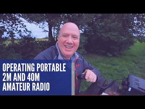 Working portable amateur radio on 2m and 40m with a modified DX Commander