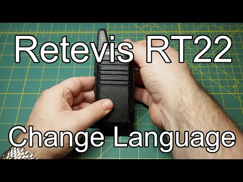 Retevis RT22 – Changing the Language