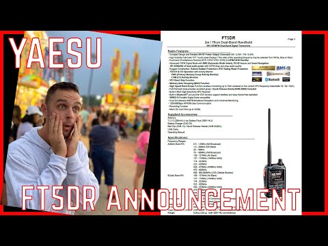 FIRST LOOK – New Yaesu FT5DR 2m/70cm VHF UHF HT Radio