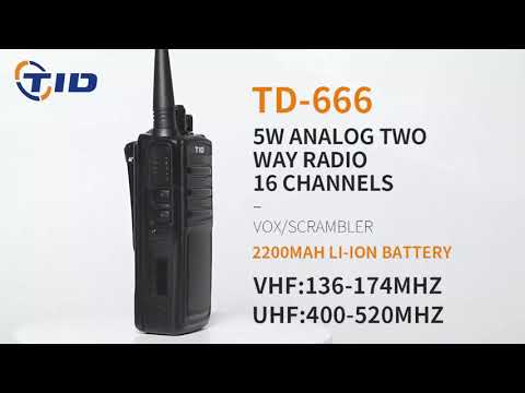 TID TD-666 analog radio
